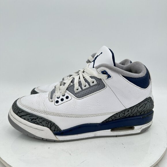 Nike Air Jordan 3 Youth Size 6.5Y Women 8 DM0967-140 Midnight Navy Training Shoe - Picture 1 of 12